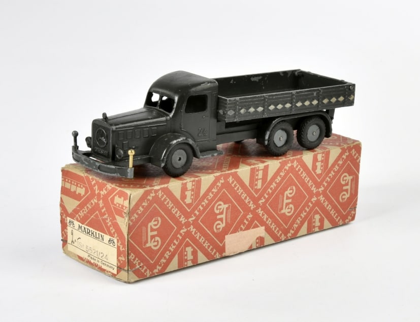 Marklin, LKW 3-Achser: Marklin, LKW 3-Achser, Germany VK, 1:43, Druckguss, LM, Okt, eine Peilstange ersetzt