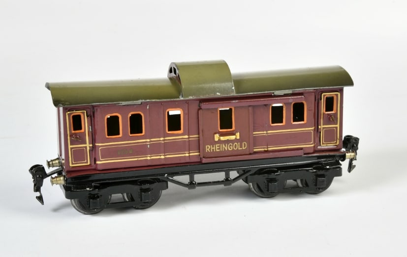 Marklin, Rheingold Gepackwagen 1750: Marklin, Rheingold Gepackwagen 1750, Spur 0, original handlackiert, min. LM