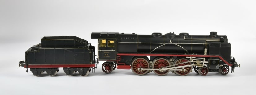 Marklin, Lok HR 66/12921 mit Tender: Marklin, Lok HR 66/12921 mit Tender, Germany VK, Spur 1, fachmannisch restauriert