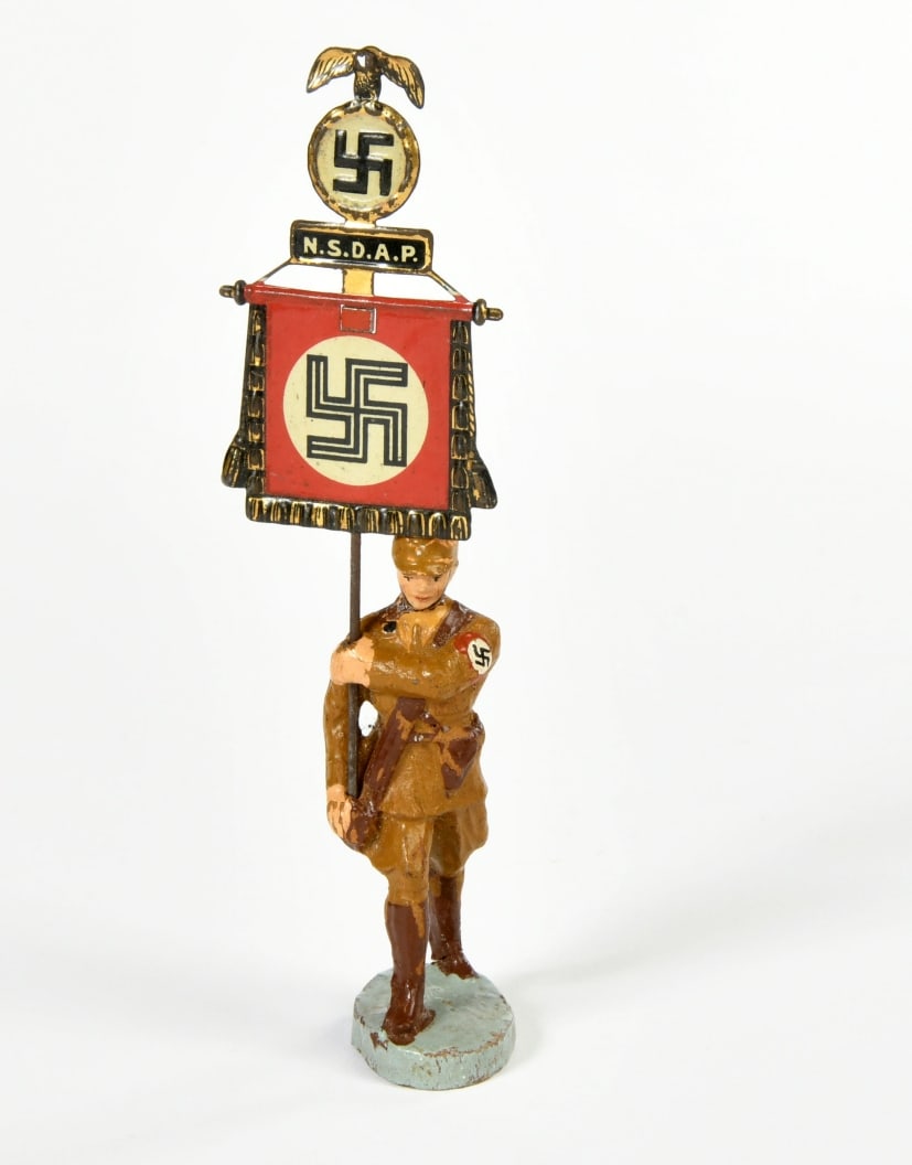 Elastolin, SA Standartentrager mit Blechstandarte (1 of 1)