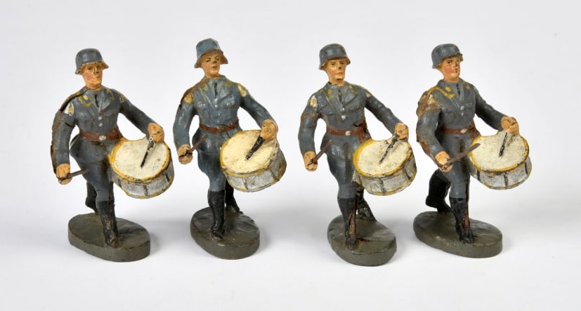 Elastolin, 4 Luftwaffenmusiker (1 of 1)