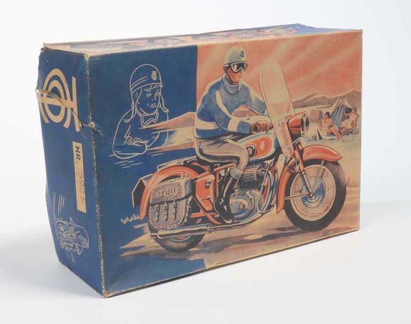 Tippco: English: Tippco, empty box for motorcycle, condition 2 Deutsch: Tippco, Leerkarton für Motorrad, 21x29 cm, Z 2, (285)