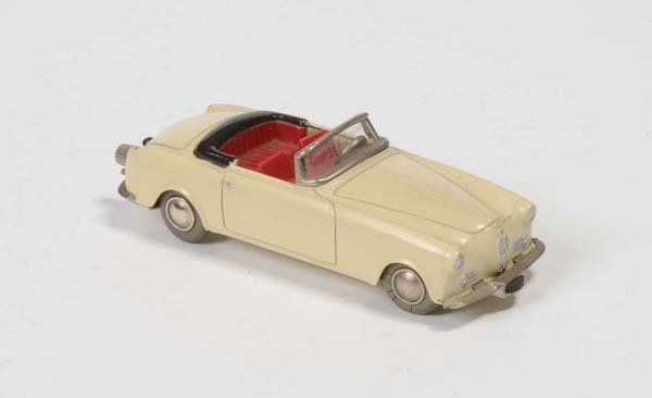 Schuco: English: Schuco, micro racer BMW 503, W.-Germany, tin, windup ok, minimal paint damage, condition 1- Deutsch: Schuco, Micro Racer BMW 503, 12 cm, W.-Germany, Blech, Uhrwerk ok, minimale Lackmängel, Z