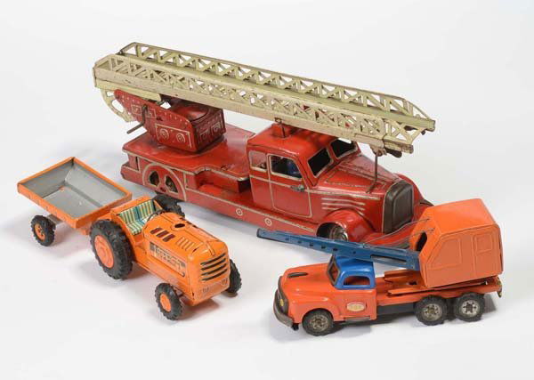 Guenthermann: English: Lot, Guenthermann and others, mixed condition, please inspect, Deutsch: Konvolut, Günthermann und andere, Blechspielzeug, gemischter Zustand, bitte besichtigen, (2411)