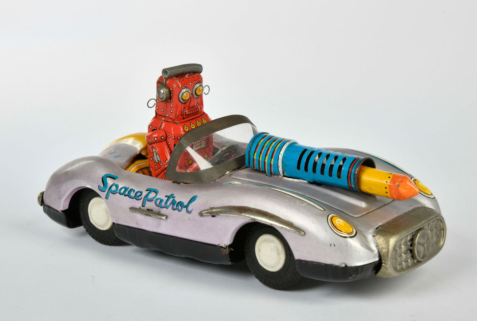 旭玩具ロボット スペース パトロール メルセデス ベンツ tin toy car 旭玩具ロボット スペース パトロール メルセデス ベンツ tin toy