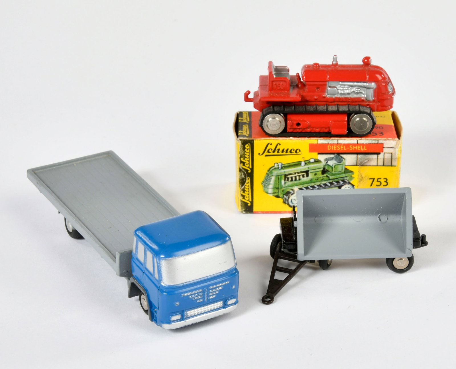 Schuco, Piccolo, 753 Raupenschlepper, 768 Anhanger & 749 Krupp LKW (1 of 1)