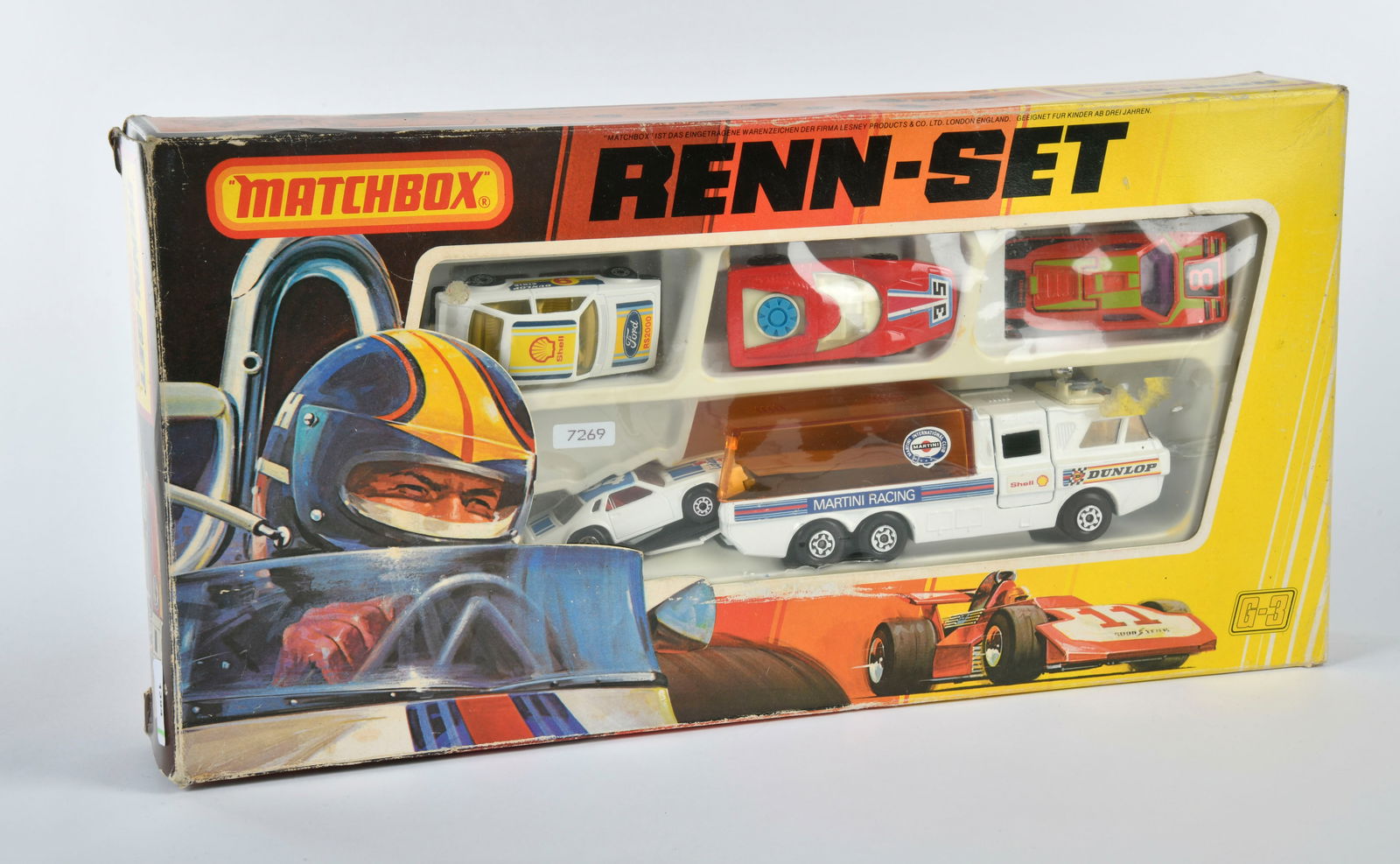 Matchbox, G-3 Renn-Set: Matchbox, G-3 racing set, England, 1979, box C 1-2, C 1