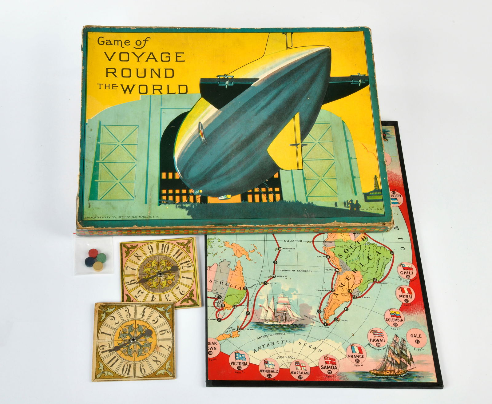 Milton Bradley Co., "Game of Voyage Round the World" (1 of 1)