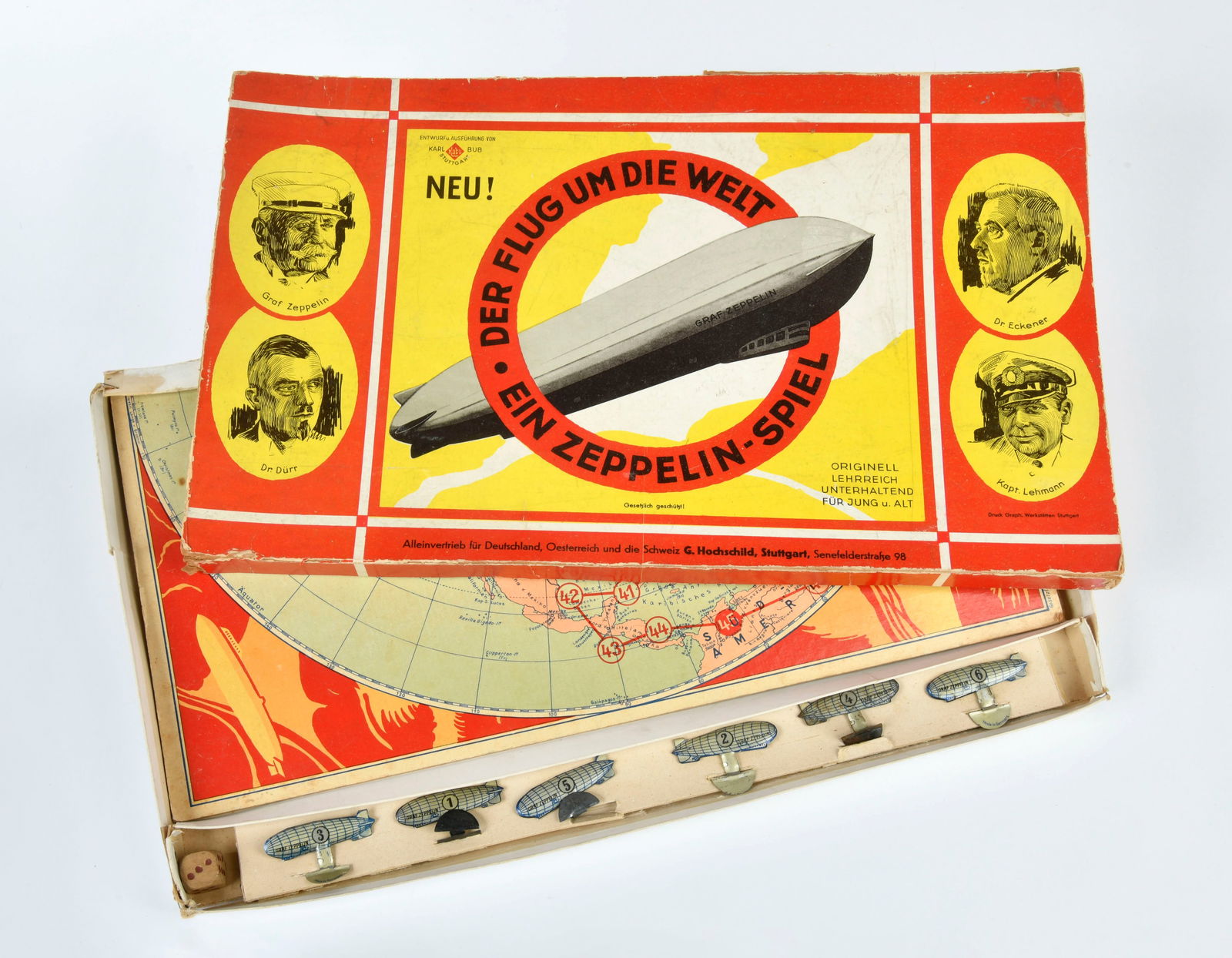 Kabu (Karl Bub), Spiel "Ein Flug um die Welt - ein Zeppelin-Spiel" (1 of 1)