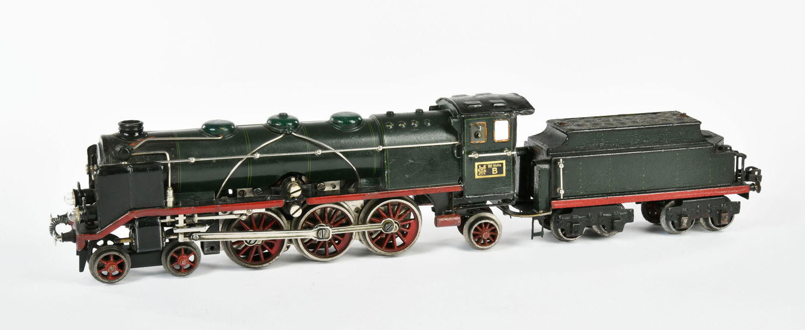 Marklin, HR 64/13020: Marklin, HR 64/13020, Germany pw, gauge 0, tin, part. refinished, paint d., C 2-3