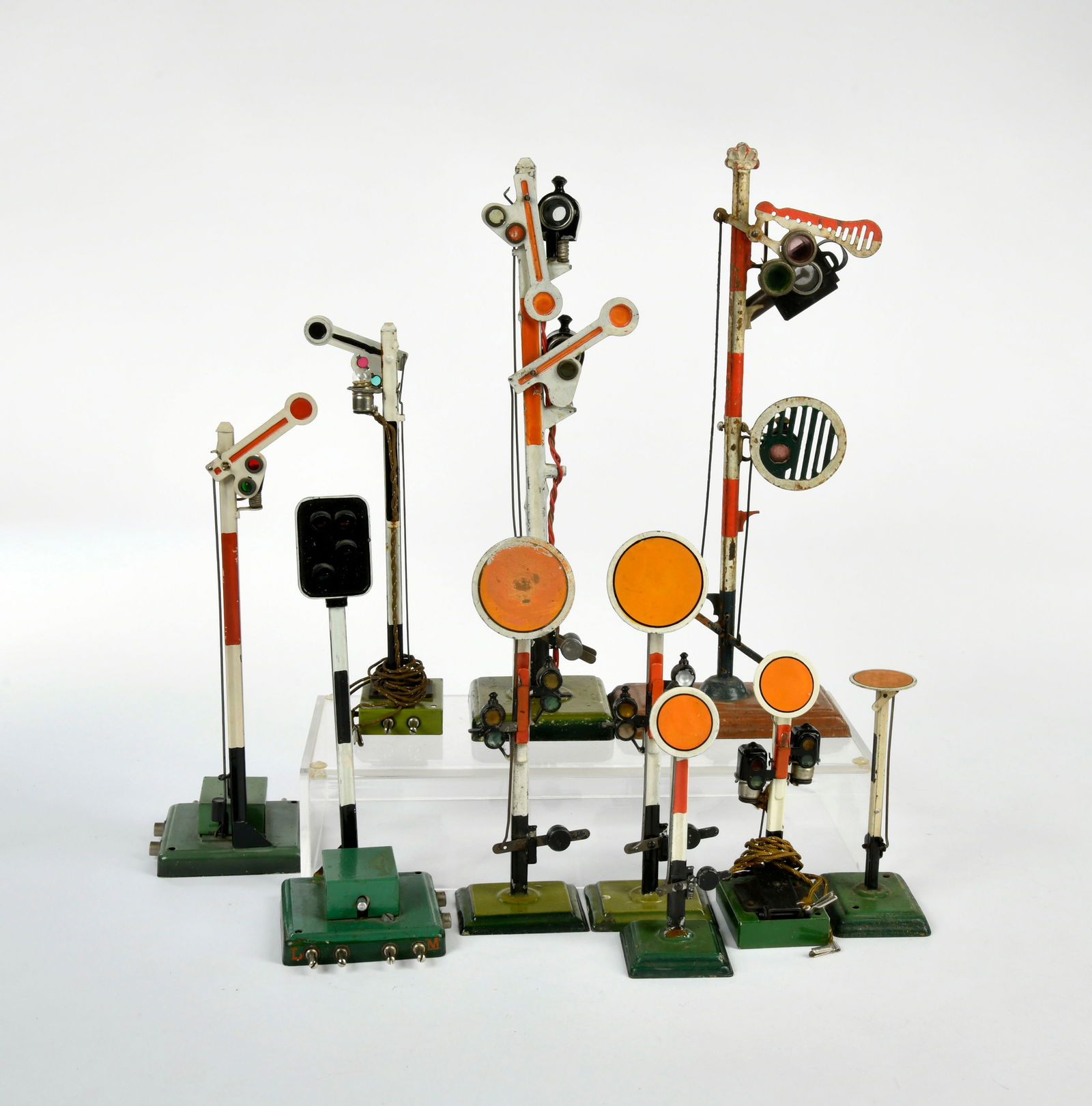 Marklin, Signale: Marklin, signals, Germany pw, 15-26 cm, paint d., C 2-3