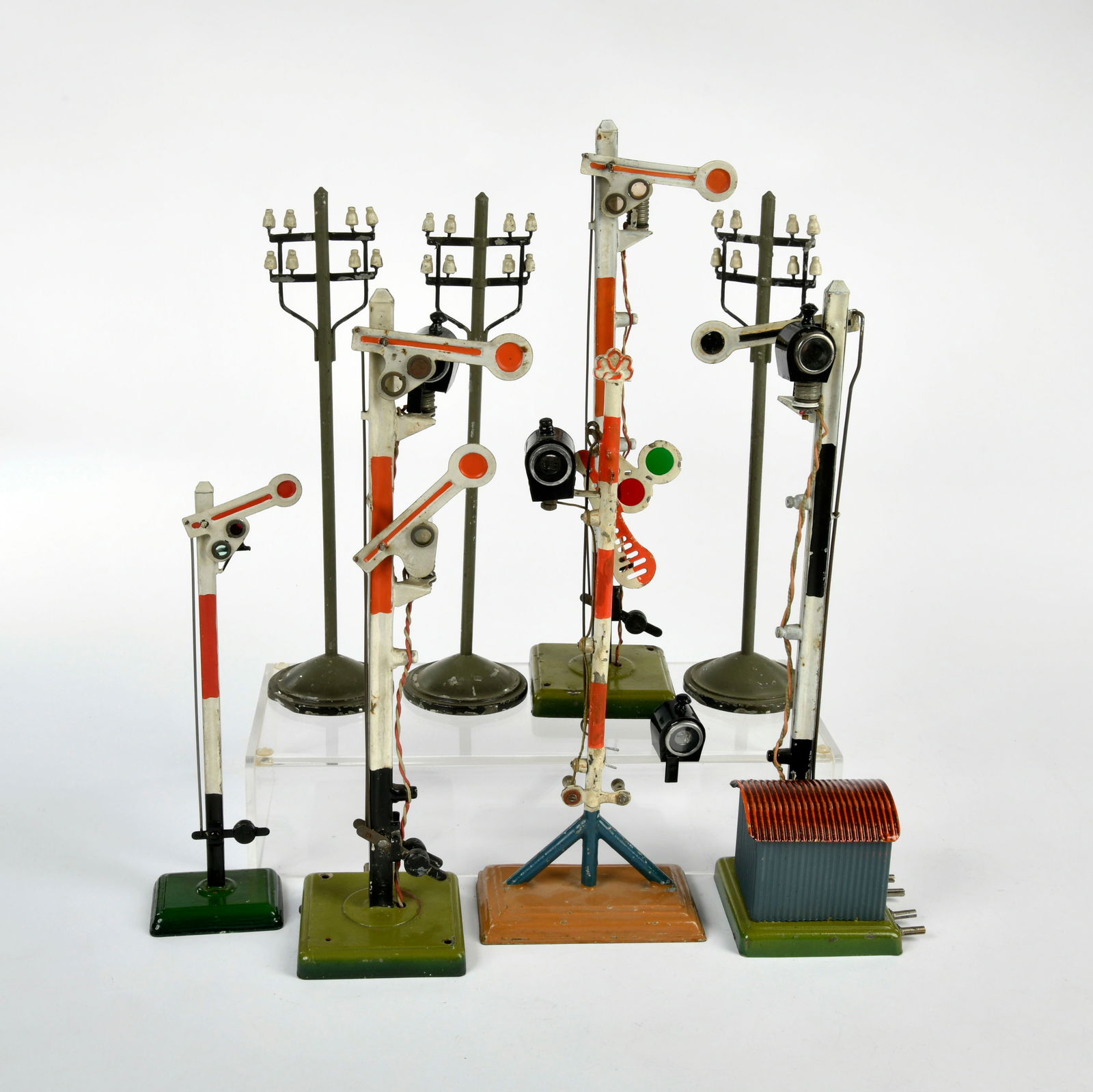 Marklin, 8 Signale: Marklin, 8 signals, Germany pw, 20-26 cm, paint d., C 2-3