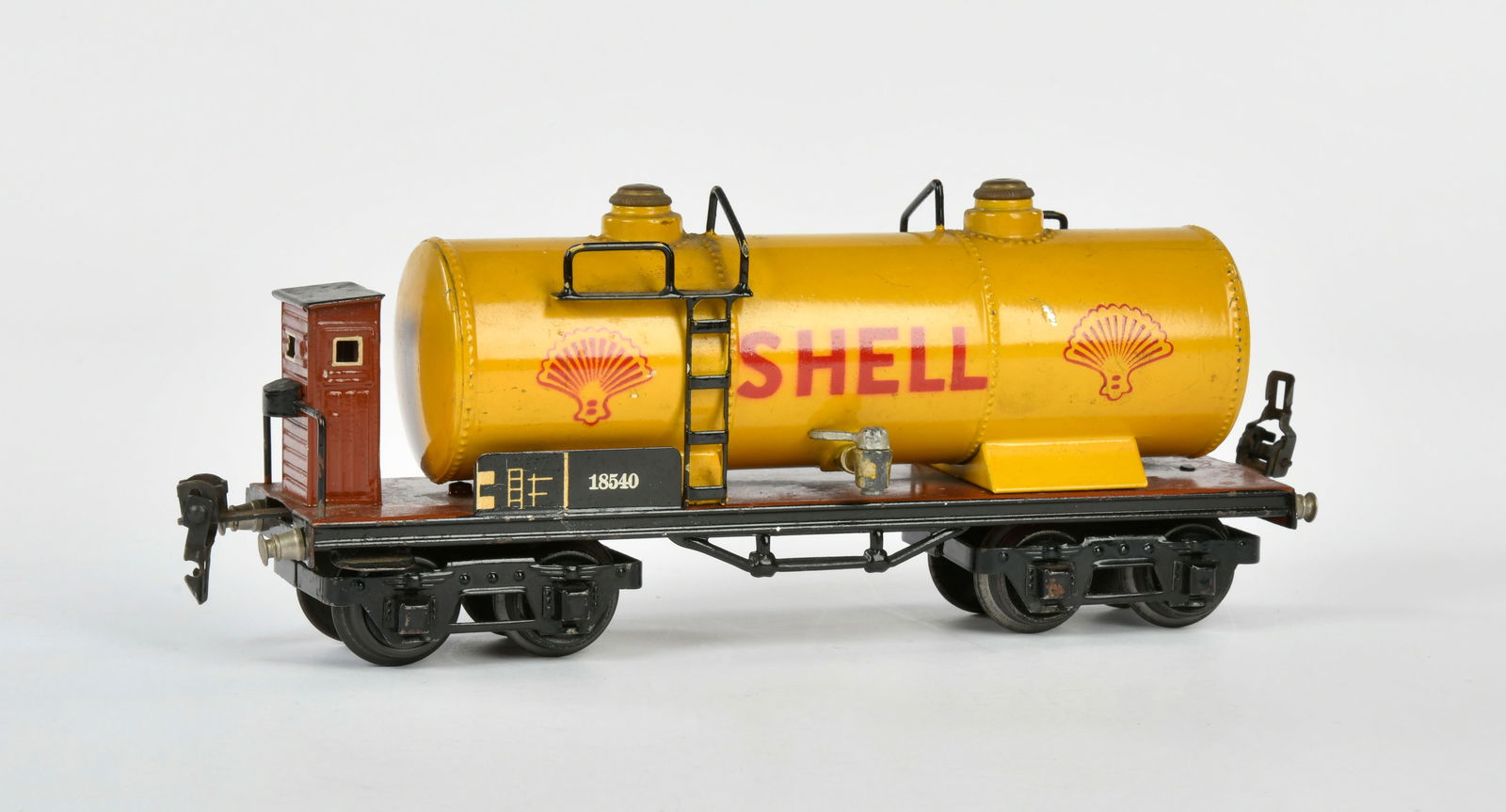 Marklin, Kesselwagen Shell 1854: Marklin, Shell tank wagon 1854, Germany pw, gauge 0, paint d., C 2+