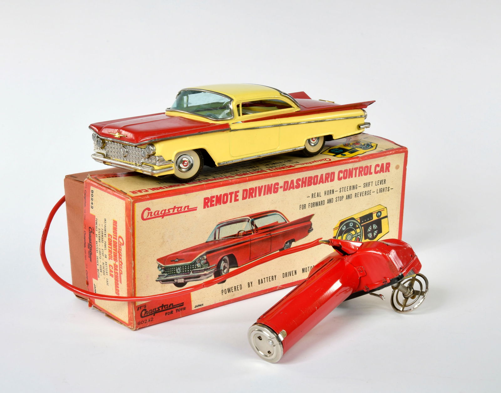 Cragstan, Buick Control Car: Cragstan, Buick Control Car, Japan, 30 cm, tin, function not checked, box, C 1-