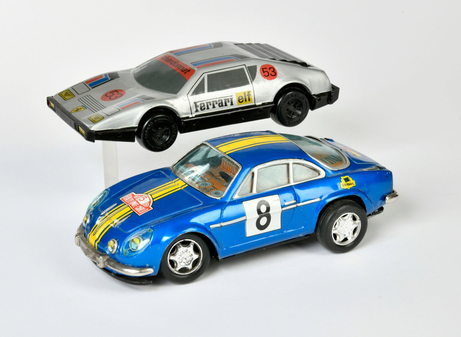Daiya, Rallye Alpine & Ferrari: Daiya, Rallye Alpine & Ferrari, Japan, 23 cm, mixed constr., function not checked, paint d., C 3