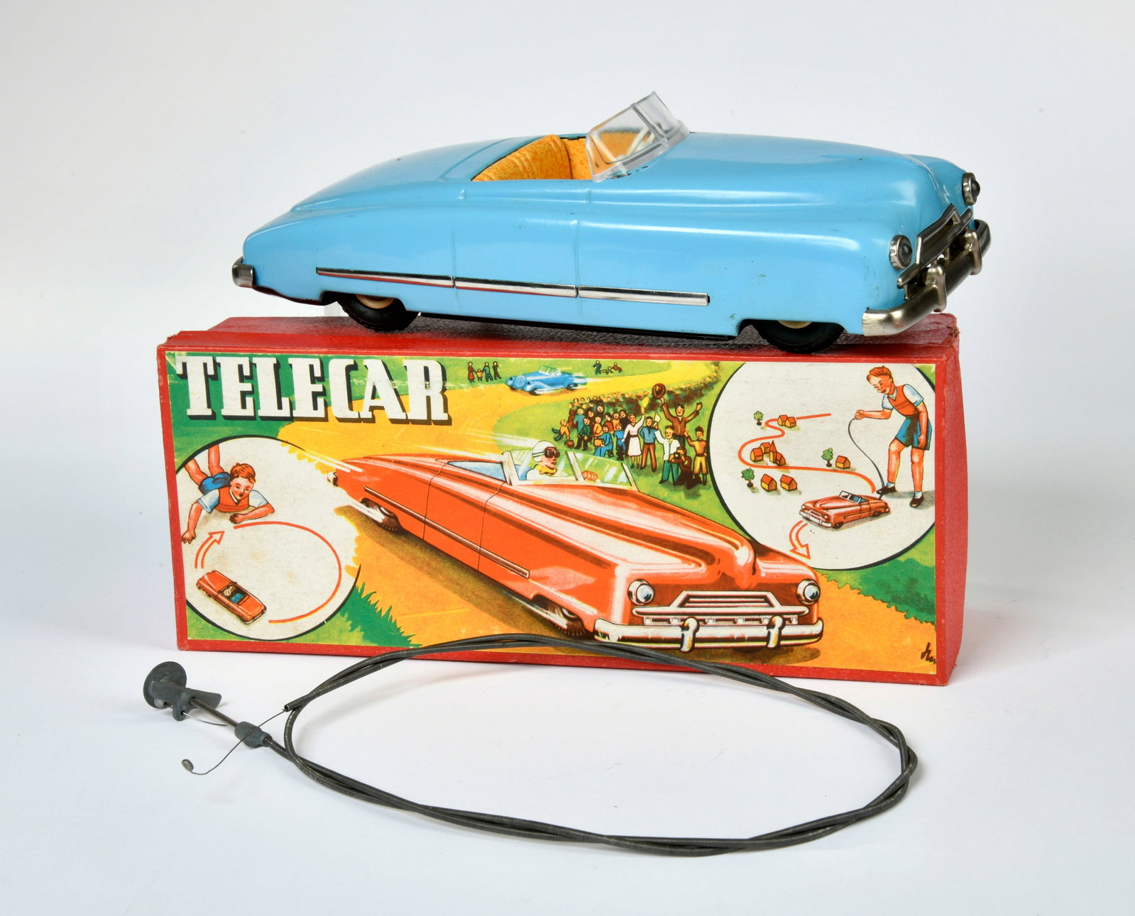 JNF, Telecar: JNF, Telecar, US Z. Germany, 25 cm, tin, min. paint d., box, C 1-2