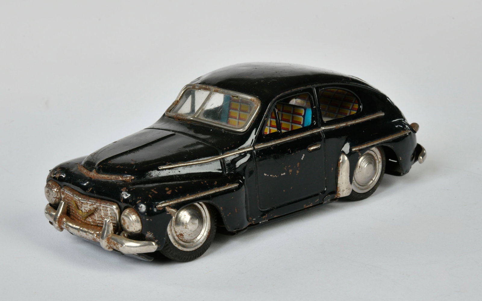 KS, Volvo: KS, Volvo, Japan, 19 cm, tin, friction defective, paint d., C 4