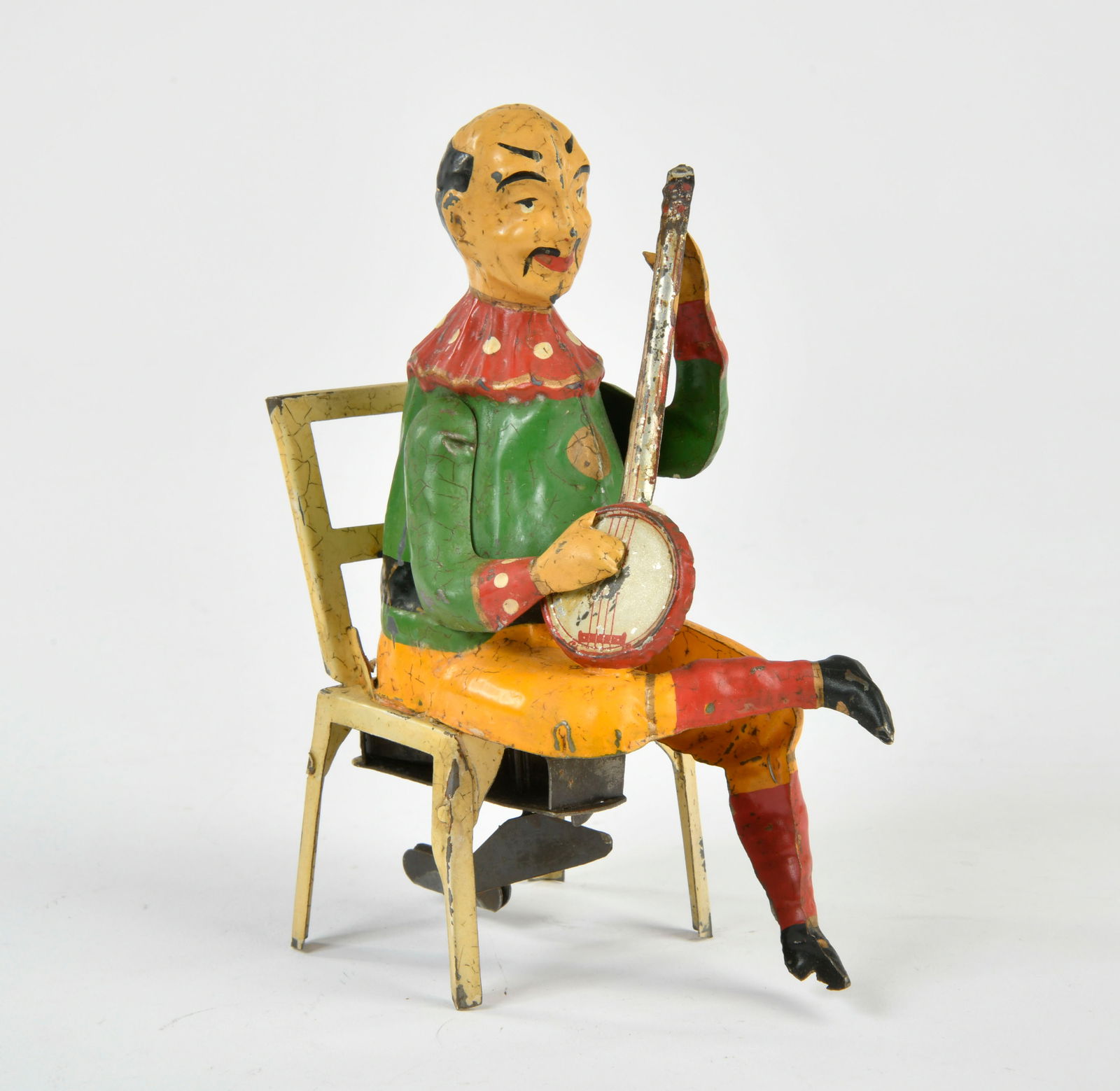 Gunthermann, Chinese mit Banjo: Gunthermann, Chinese with banjo, Germany pw, 16 cm, cw ok, with ringing sound, min. paint d.