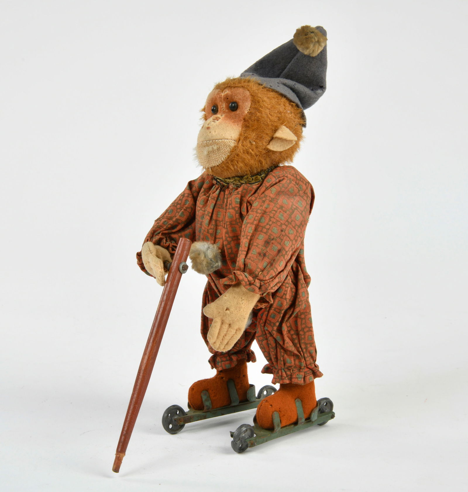 Bing, Affe mit Stock: Bing, monkey with stick, Germany pw, 26 cm, mixed constr., cw stiff, C 2
