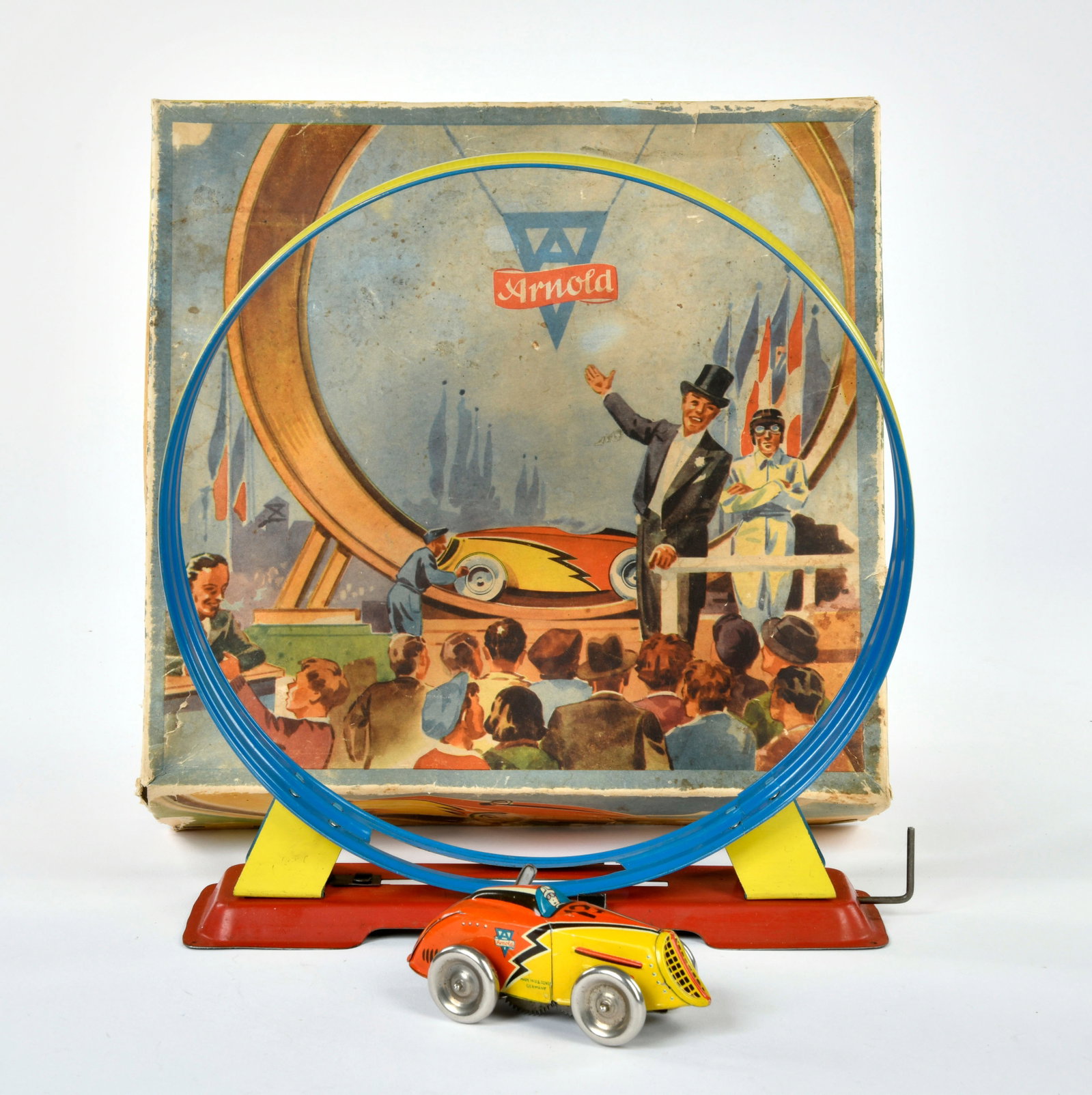 Arnold, Teufelsrad No 550: Arnold, Devil's Wheel No 550, US Z. Germany, tin, cw ok, min. paint d., box C 2, C 1-2