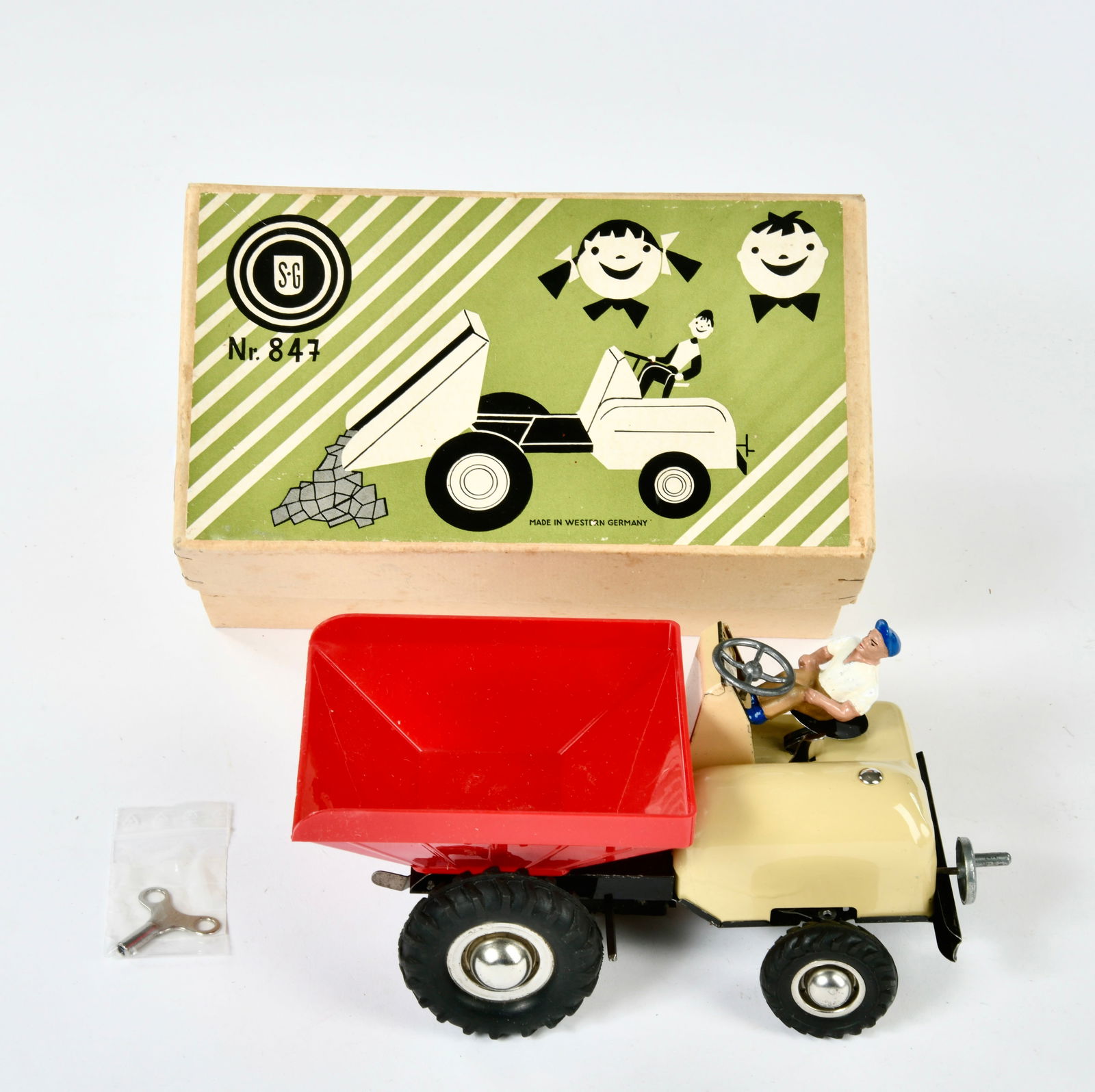 Gunthermann, Muldenkipper: Gunthermann, dump truck, Germany, 22 cm, mixed constr., cw ok, box C 1-, C 1