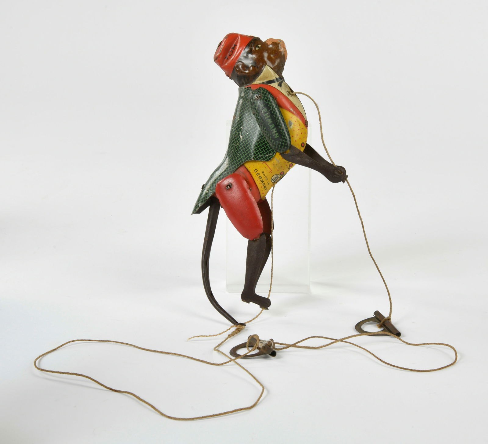 Lehmann, Affe Tom: Lehmann, Monkey Tom, Germany pw, tin, 21 cm, paint d., C 3