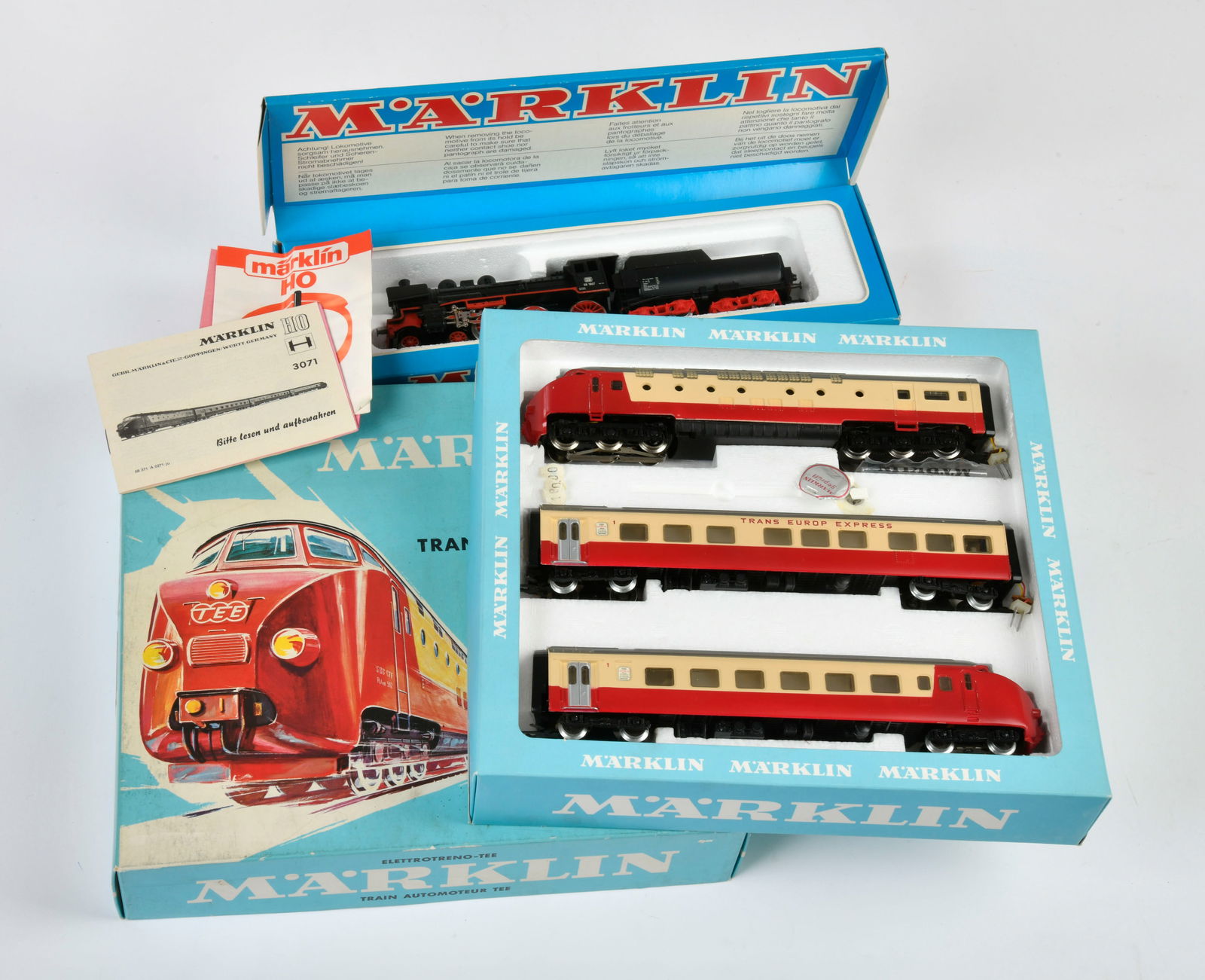 Marklin, Hamo 8398 & 3071 TEE Set: Marklin, Hamo 8398 & 3071 TEE Set, H0, box, C 1