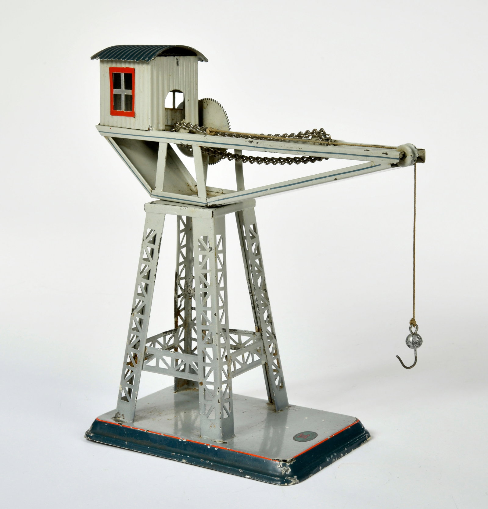 Doll, Hafenkran No 768: Doll, crane no 768, Germany pw, 26 cm high, paint d., C 2