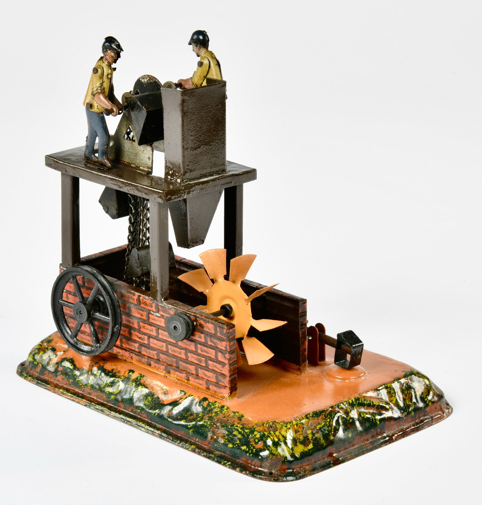 Bing, Schopfwerk: Bing, pumping station, Germany pw, tin, 18 cm, restored