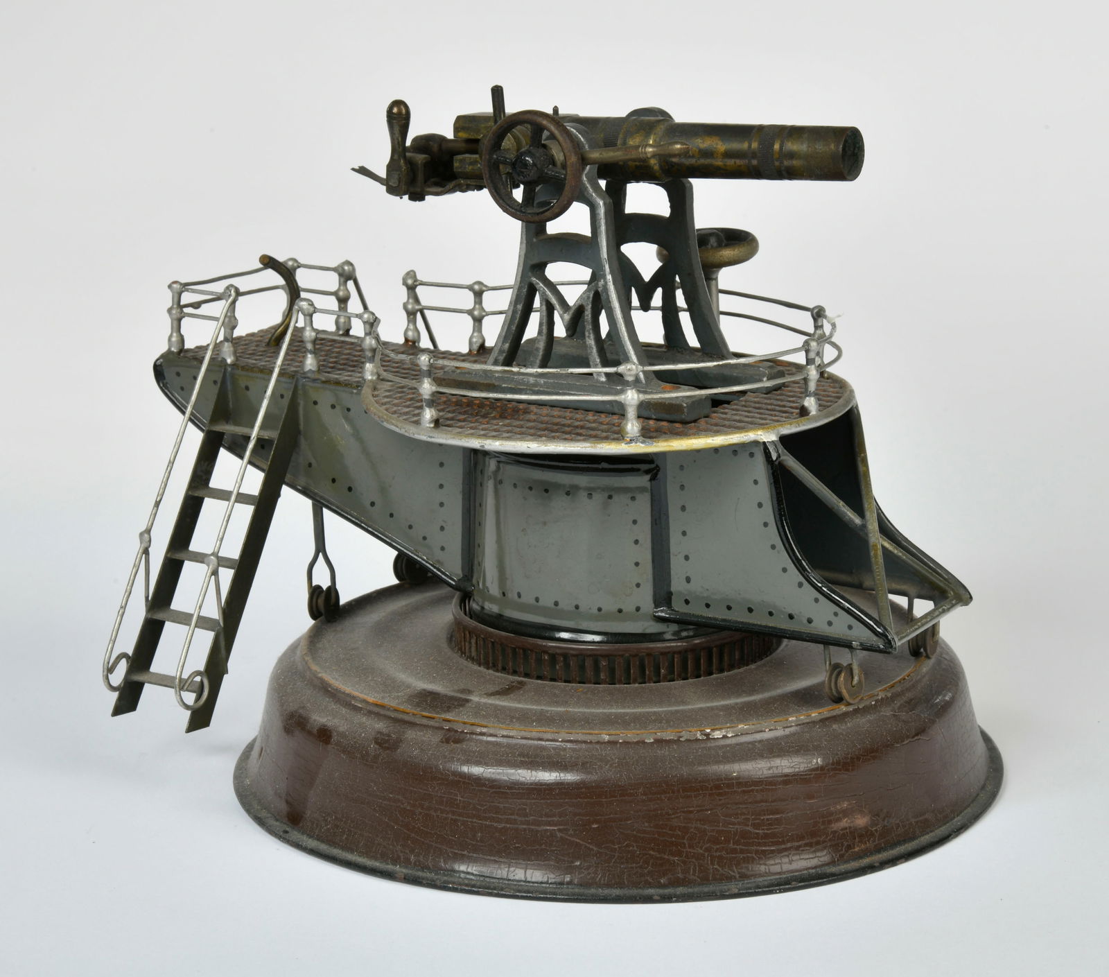 Marklin, Kustengeschutz, Nr 2278: Marklin, coastal gun, no. 2278, Germany pw, 22 cm, ejection lever loose attached, C 2