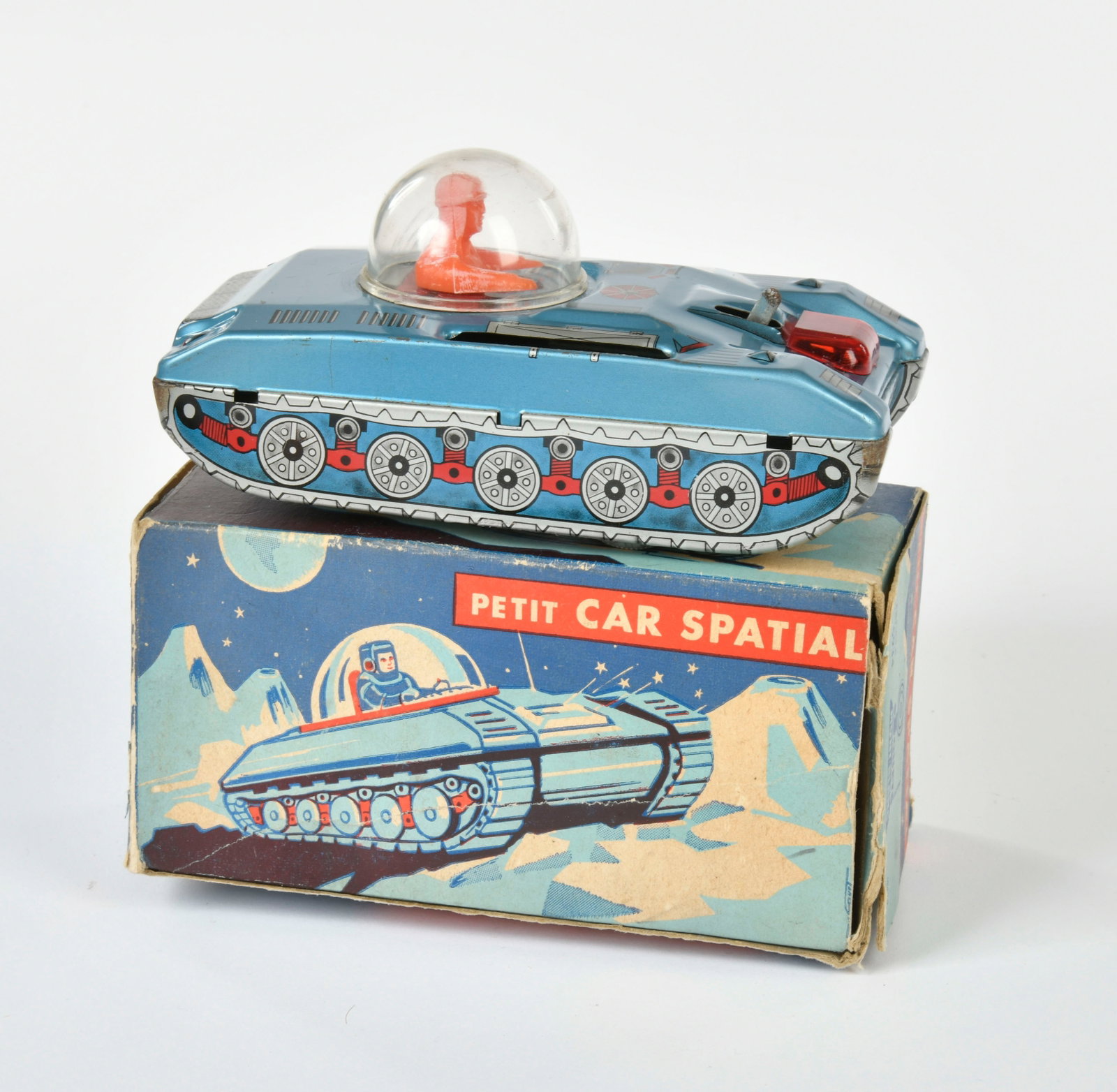 Jouets Mont Blanc, Petit Car Spatial: Jouets Mont Blanc, Petit Car Spatial, France, tin, cw ok, box C 3, C 2