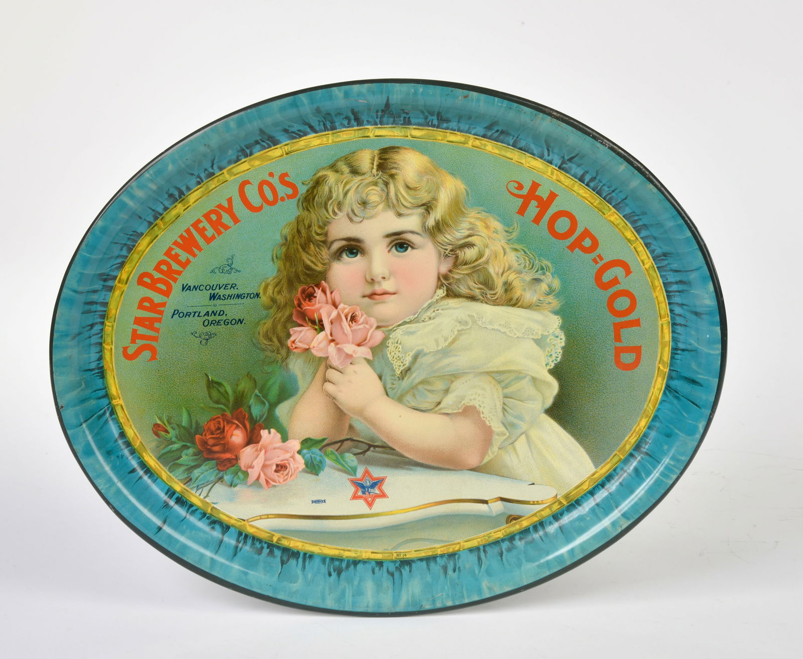 Star Brewery Co.'s Hop-Gold, Werbetablett (1 of 2)