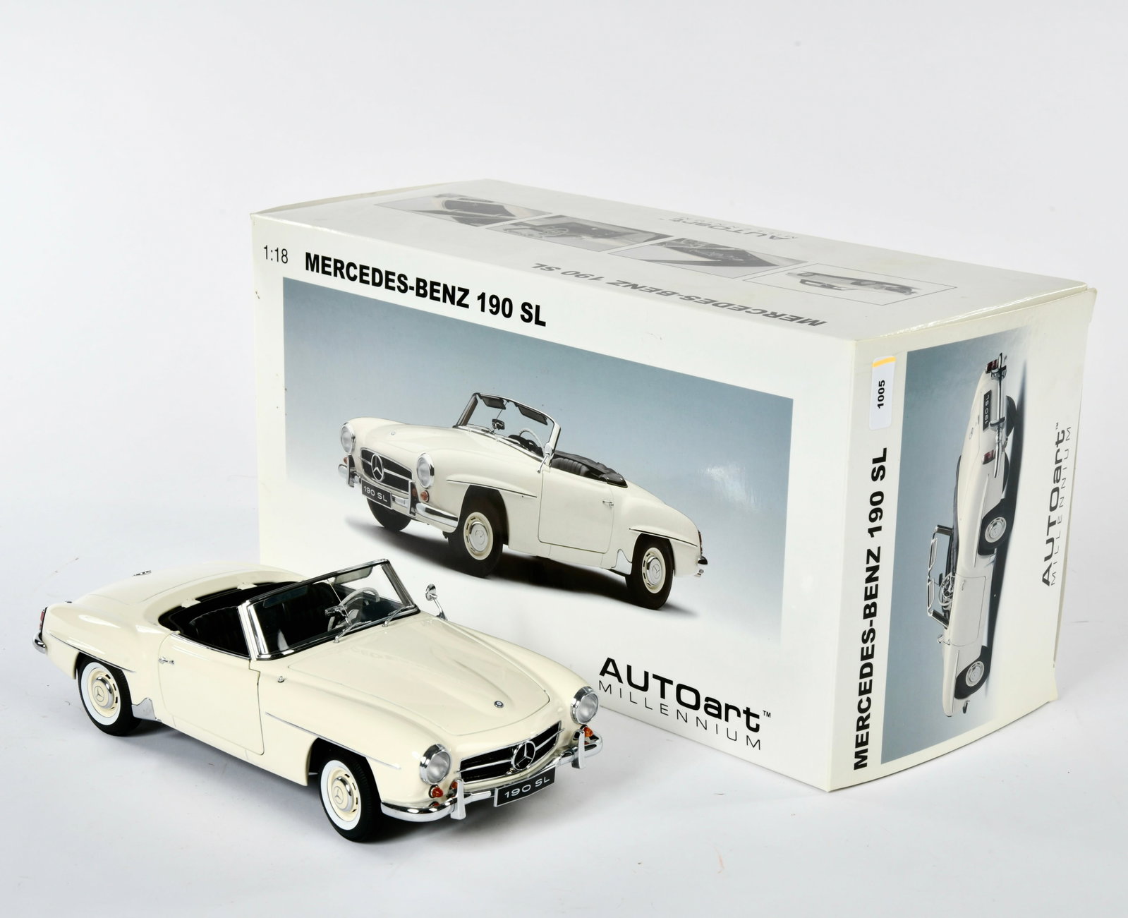 Autoart, Mercedes Benz 190 SL: Autoart, Mercedes Benz 190 SL, 1:18, box, C 1