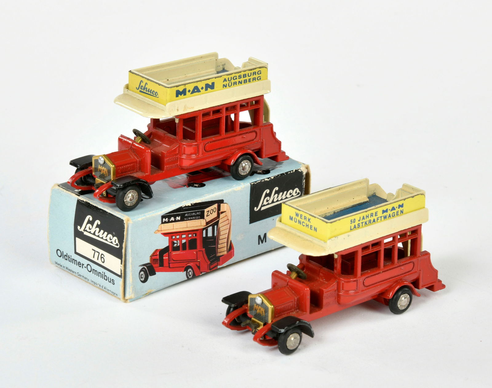 Schuco, Piccolo 2x 776 Oldtimer Omnibus (1 of 1)