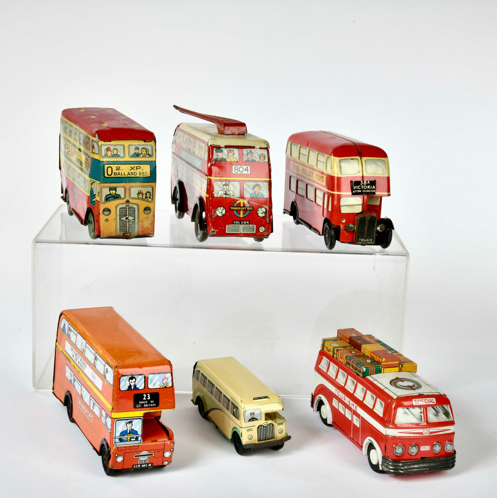 Wells, Joustra u.a., Konvolut Busse: Wells, Joustra a.o., bundle busses, tin, mostly C 2