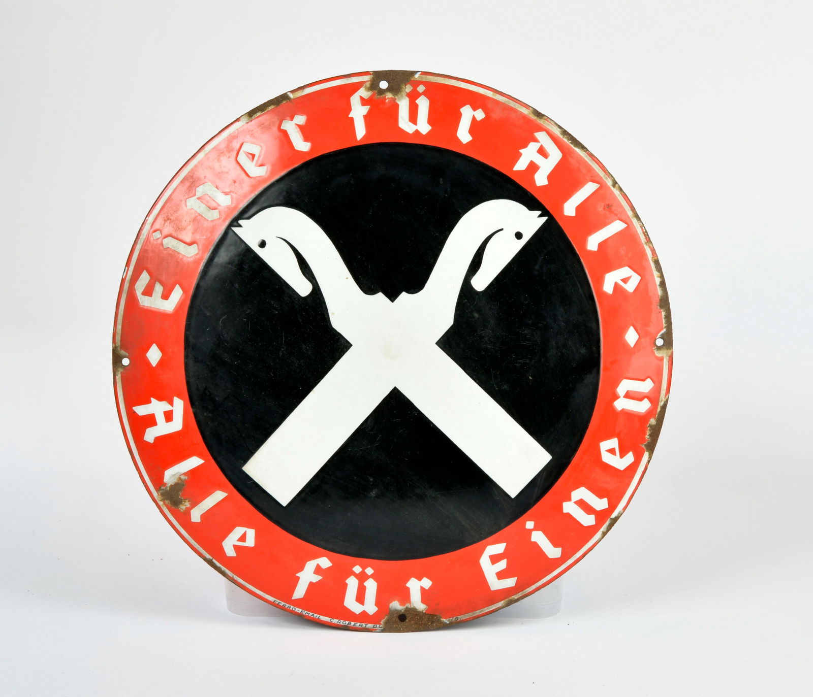 Einer fur Alle, Genossenschaftskasse, Emailschild (1 of 1)