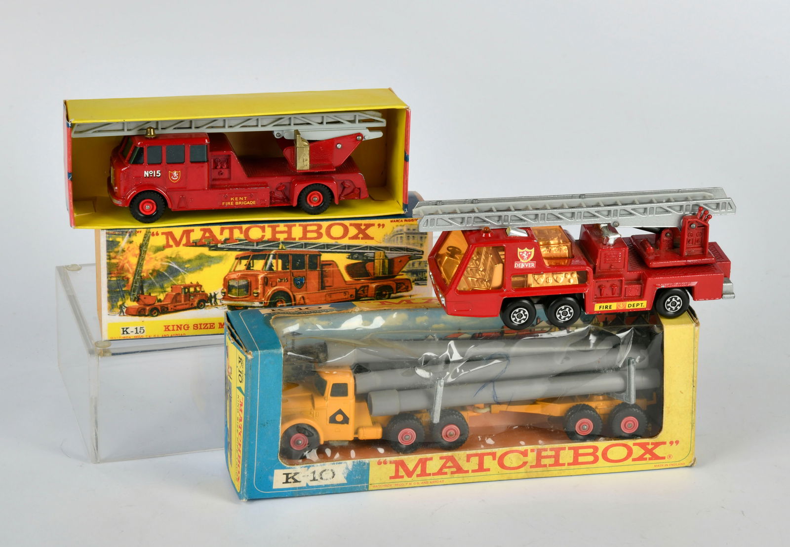 Matchbox, 2x Feuerwehr & K-10 LKW (1 of 1)