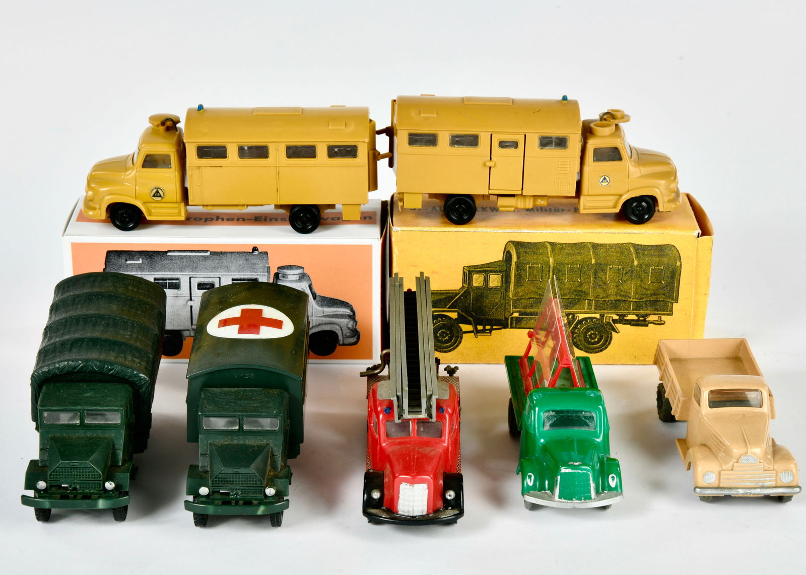 Siku, Konvolut Fahrzeuge: Siku, Konvolut Fahrzeuge, W.-Germany, 1:66, Kst, meist bespielt, Mangel moglich, Reprobox