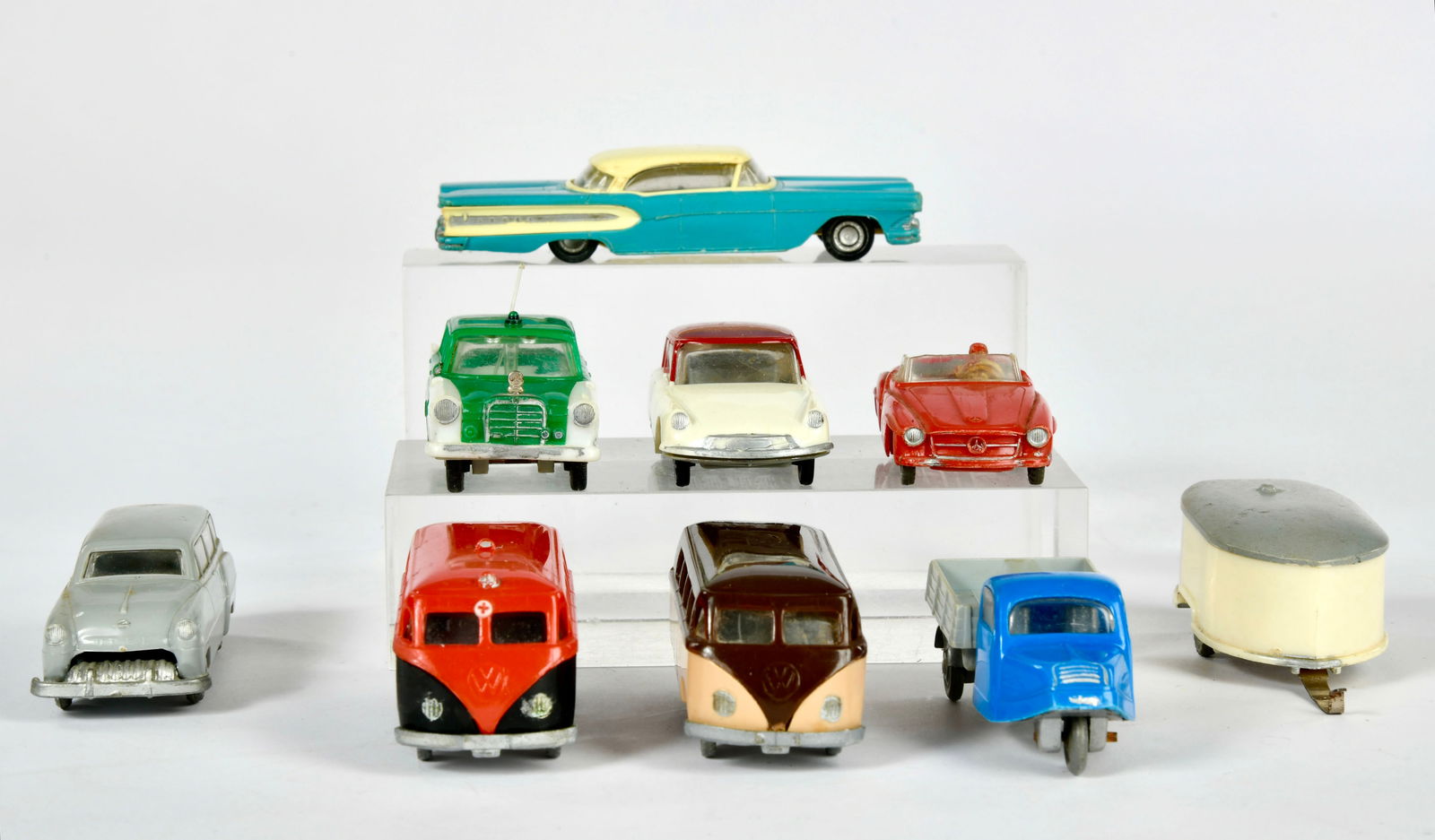 Siku, Konvolut Fahrzeuge: Siku, Konvolut Fahrzeuge, W.-Germany, 1:66, Kst, meist bespielt, Mangel moglich