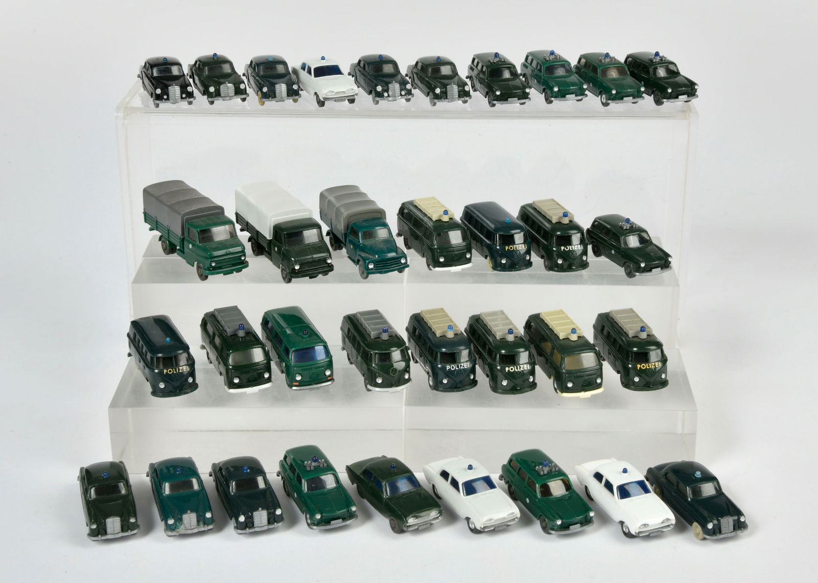 Wiking, 34 Polizei- Fahrzeuge: Wiking, 34 Polizei- Fahrzeuge, 1:90, Kst, Z 1-2