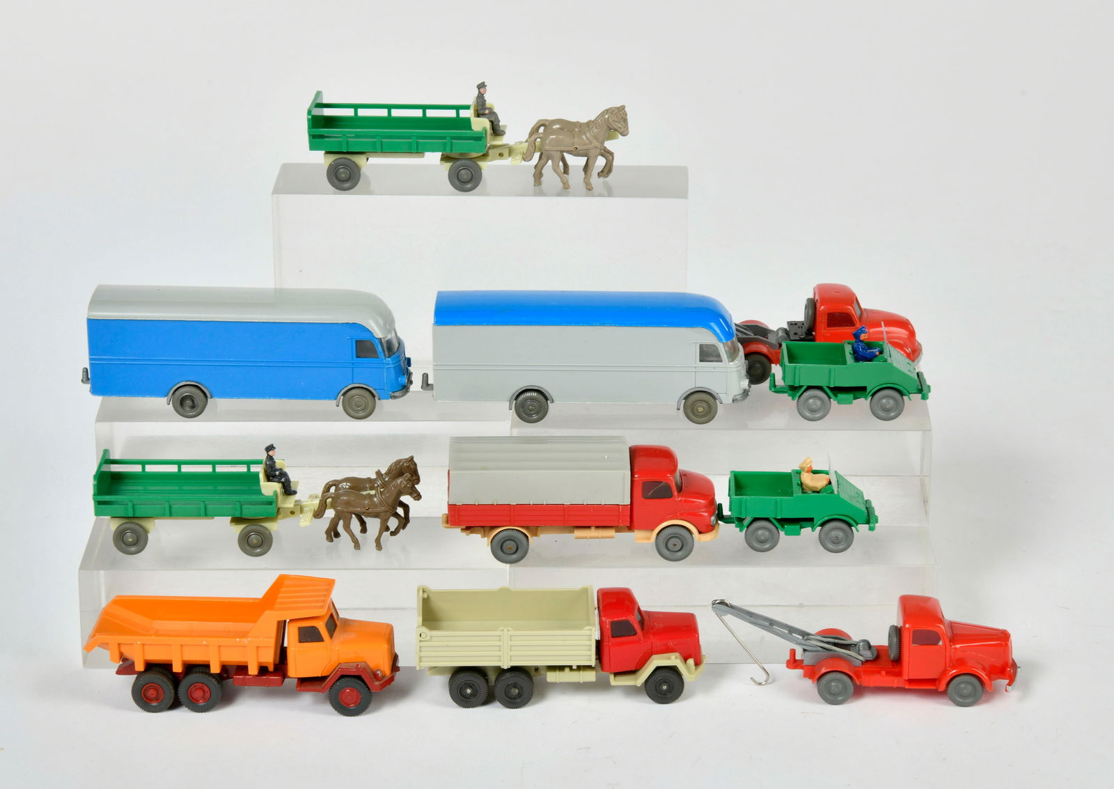 Wiking, Konvolut Fahrzeuge: Wiking, Konvolut Fahrzeuge: 11 Modelle der 1960-70er Jhare, 1:90, Kst, Z 1-2