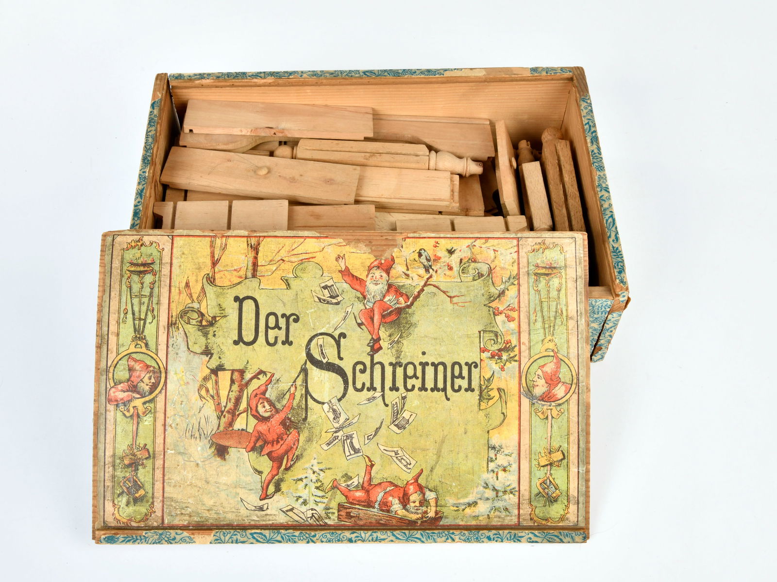 Holz-Baukasten "Der Schreiner" (Titelbild Meggendorfer?) (1 of 1)