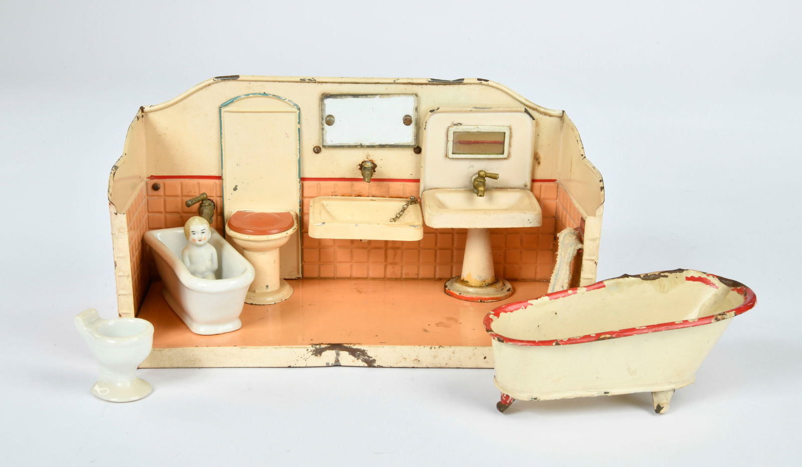 Goso u.a., Puppen-Badezimmer u. Ausstattung (1 of 1)