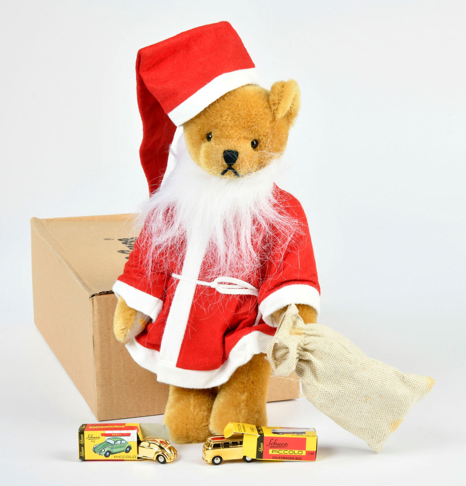 Schuco, Weihnachtsbar mit zwei Piccolos: Schuco, Weihnachtsbar mit zwei Piccolos, W.-Germany, 35 cm, Okt, Z 1