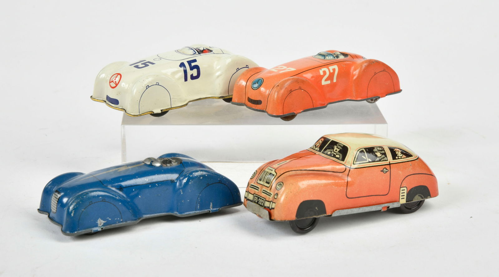 Huki, 4 Autos: Huki, 4 Autos, W.-Germany, 9 cm, Blech, Z 1-2