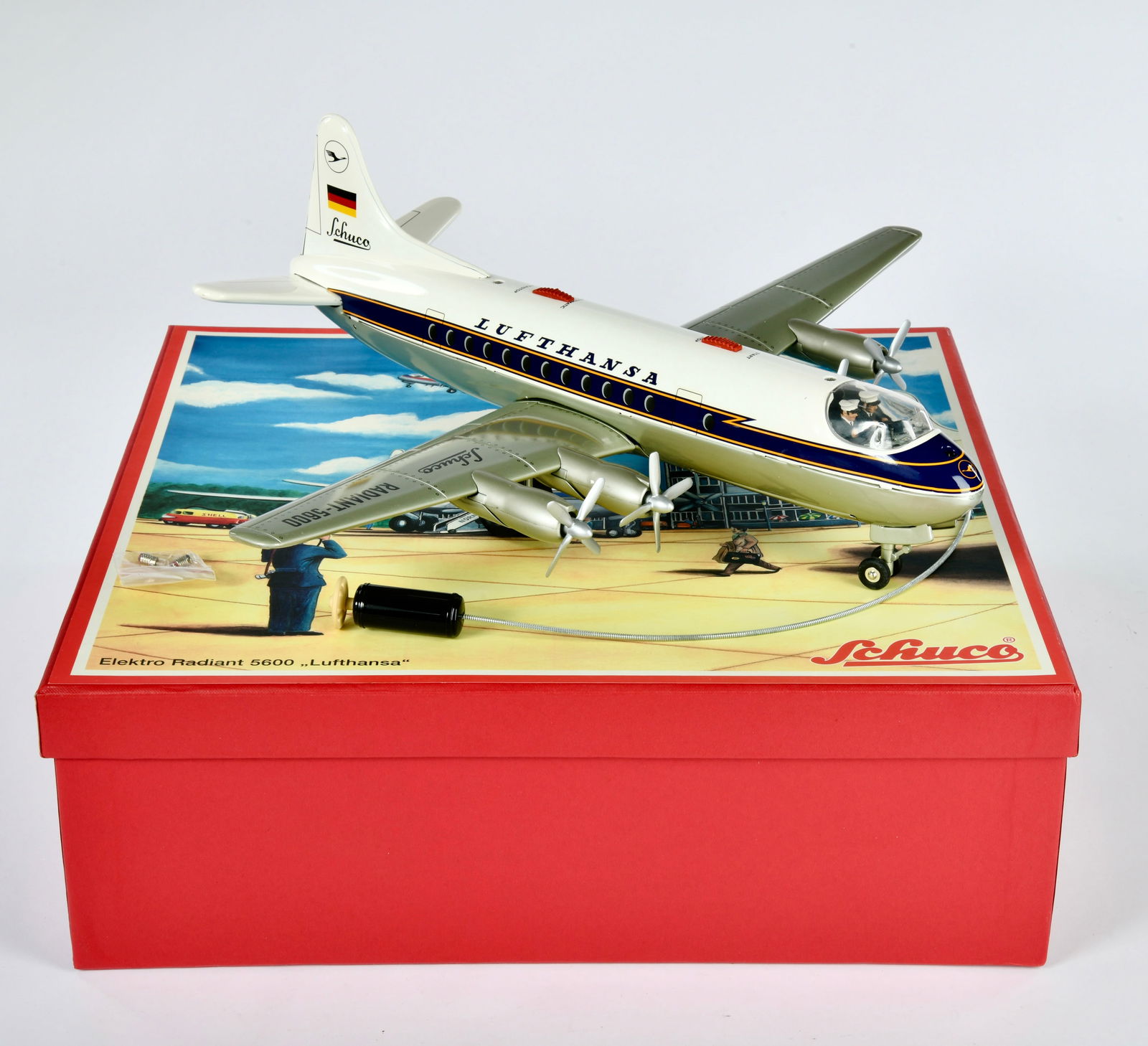 Schuco, Elektro Radiant 5600 "Lufthansa": Schuco, Elektro Radiant 5600 "Lufthansa", Replika, Okt 41x43 cm, Okt Z 1, Z 1