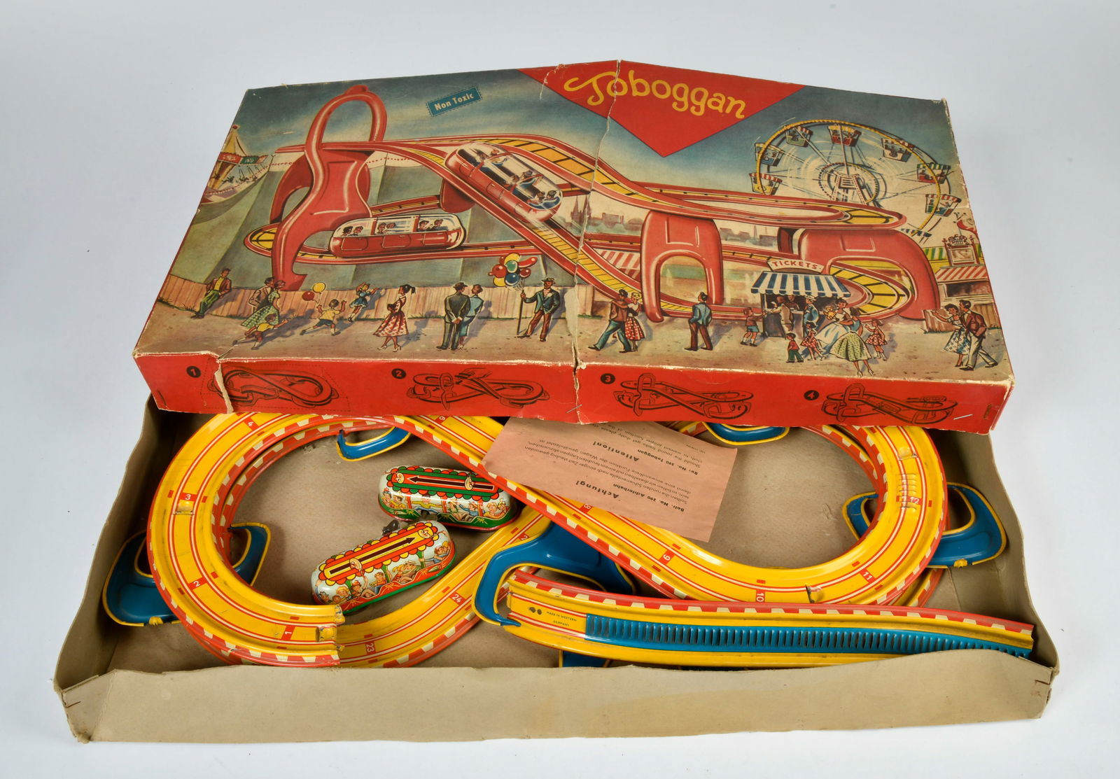 Technofix, Toboggan 290: Technofix, Toboggan 290, W.-Germany, Blech, UW ok, min. LM, Okt Z 2-3, C 1-2