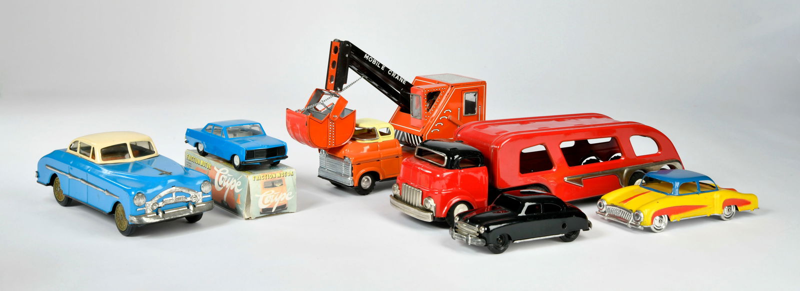 Konvolut Fahrzeuge: Konvolut Fahrzeuge, Japan u.a., 17-36 cm, Blech, Z 2