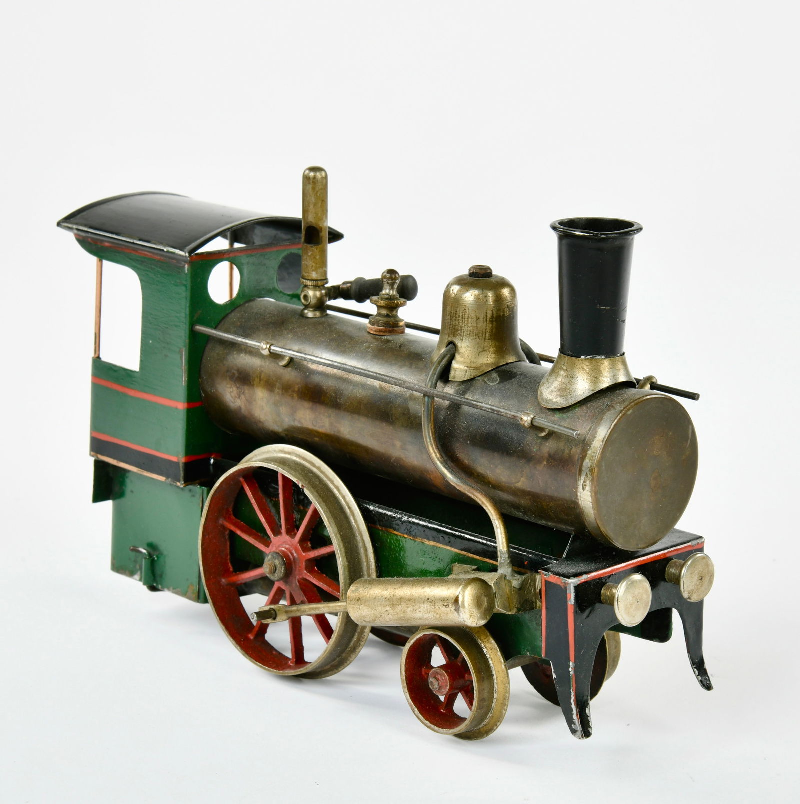 Schoenner, Dampflok: Schoenner, Dampflok, Germany ca 1900, Spur 0, mit Spiritus-Brenner, 18,5 cm, Z 2