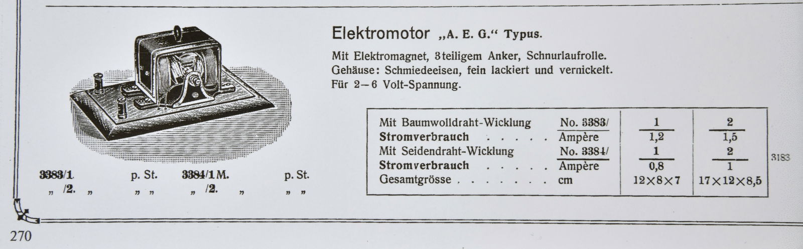 Marklin, Elektromotor 3383 - 2